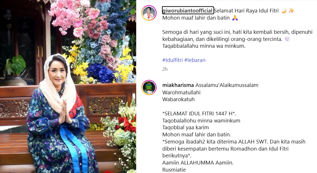 Simak pesan menyentuh Dr. Ir. Giwo Rubianto di Idulfitri 1447 H tentang pentingnya menjaga kesucian hati dan kebahagiaan bersama orang tercinta.