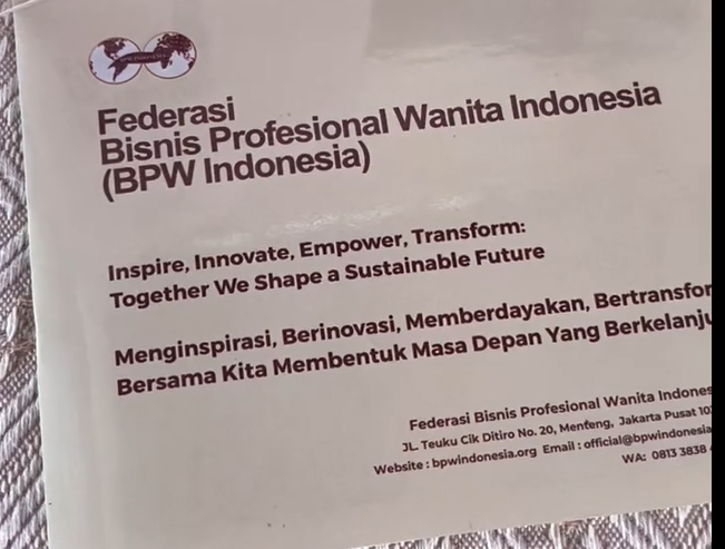 Logo dan identitas kegiatan BPW Indonesia
