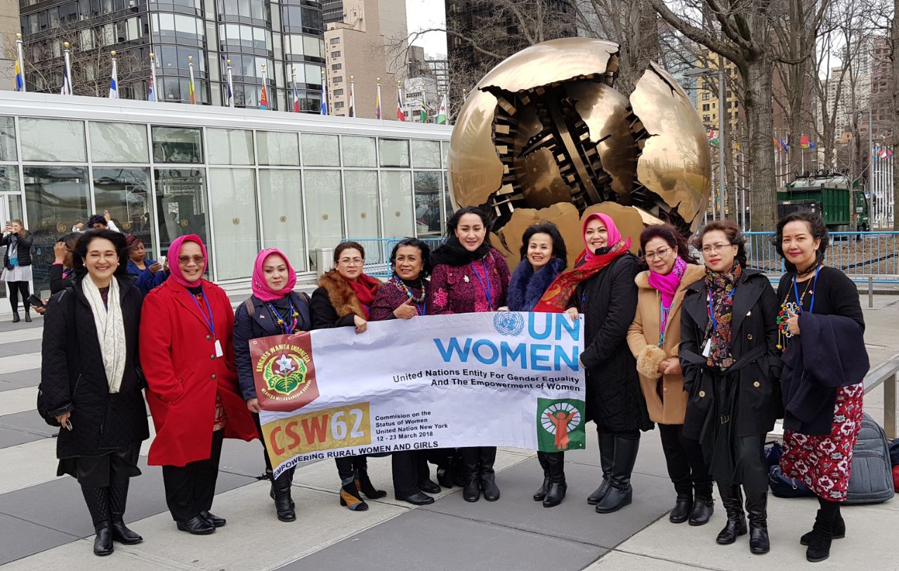 Delegasi Kowani pada Sidang CSW ke-62 di Markas Besar PBB New York