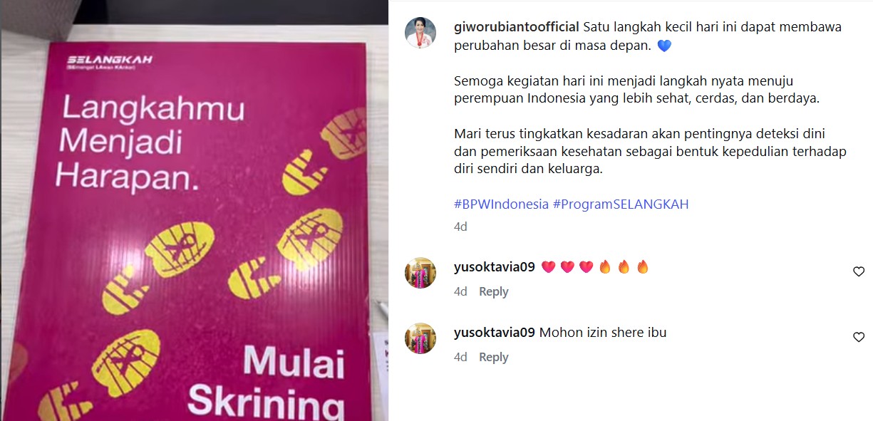 Langkah Kecil Hari Ini, Investasi Kesehatan untuk Masa Depan Perempuan Indonesia